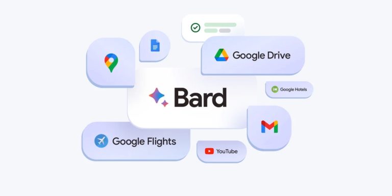 Google Bard now works with Gmail, Docs, Drive, Maps, Flights, hotels, and YouTube.