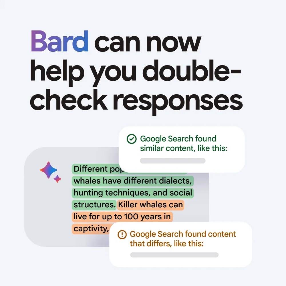 Google Bard now lets you verify answers to prompts via a new Google It button.