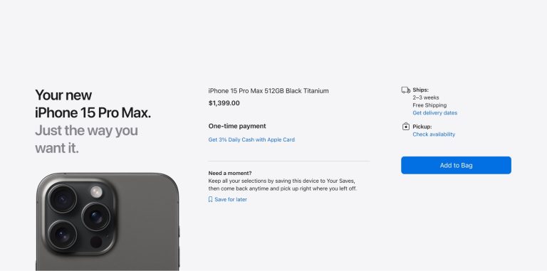 iPhone 15 Pro Max sold out less than an hour after pre-orders launched