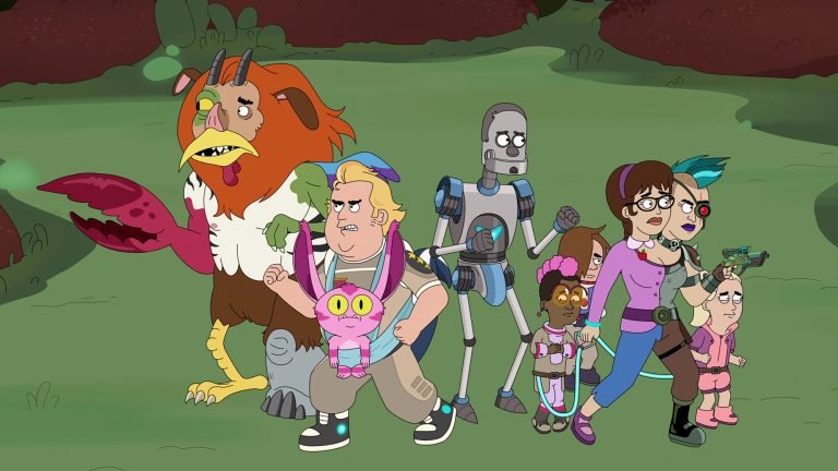 Dana Snyder as Billy, Dana Snyder as Fichael, Carlos Alazraqui as Zobo, Jerry Minor as Scootie and Kari Wahlgren as Mal and Val in Farzar.