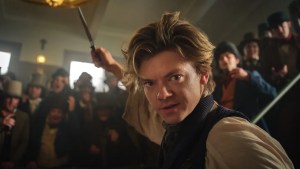 Thomas Brodie-Sangster as the Artful Dodger.