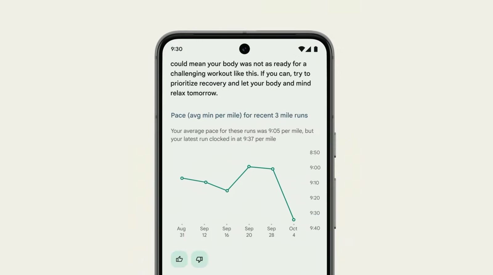 The Fitbit app will be able to generate graphs to highlight your training progress.