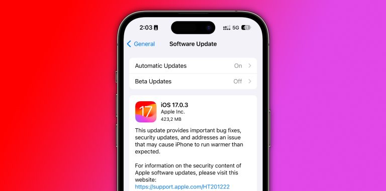 iOS 17.0.3