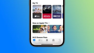 Apple TV app on iOS.