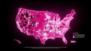 Map of T-Mobile's 5G coverage in October 2023