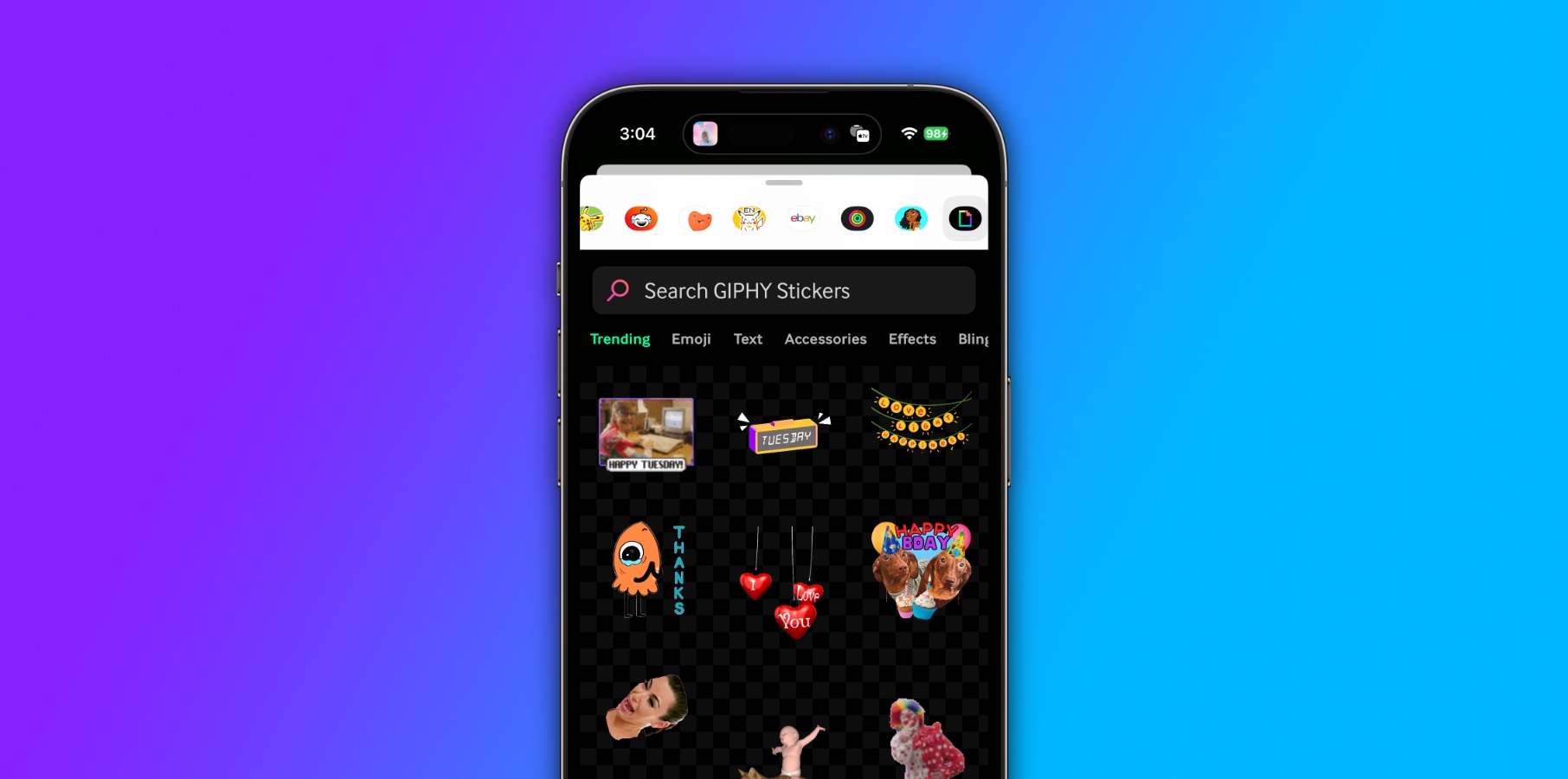 GIPHY releases Sticker Extension for iOS 17 - here's how to use it