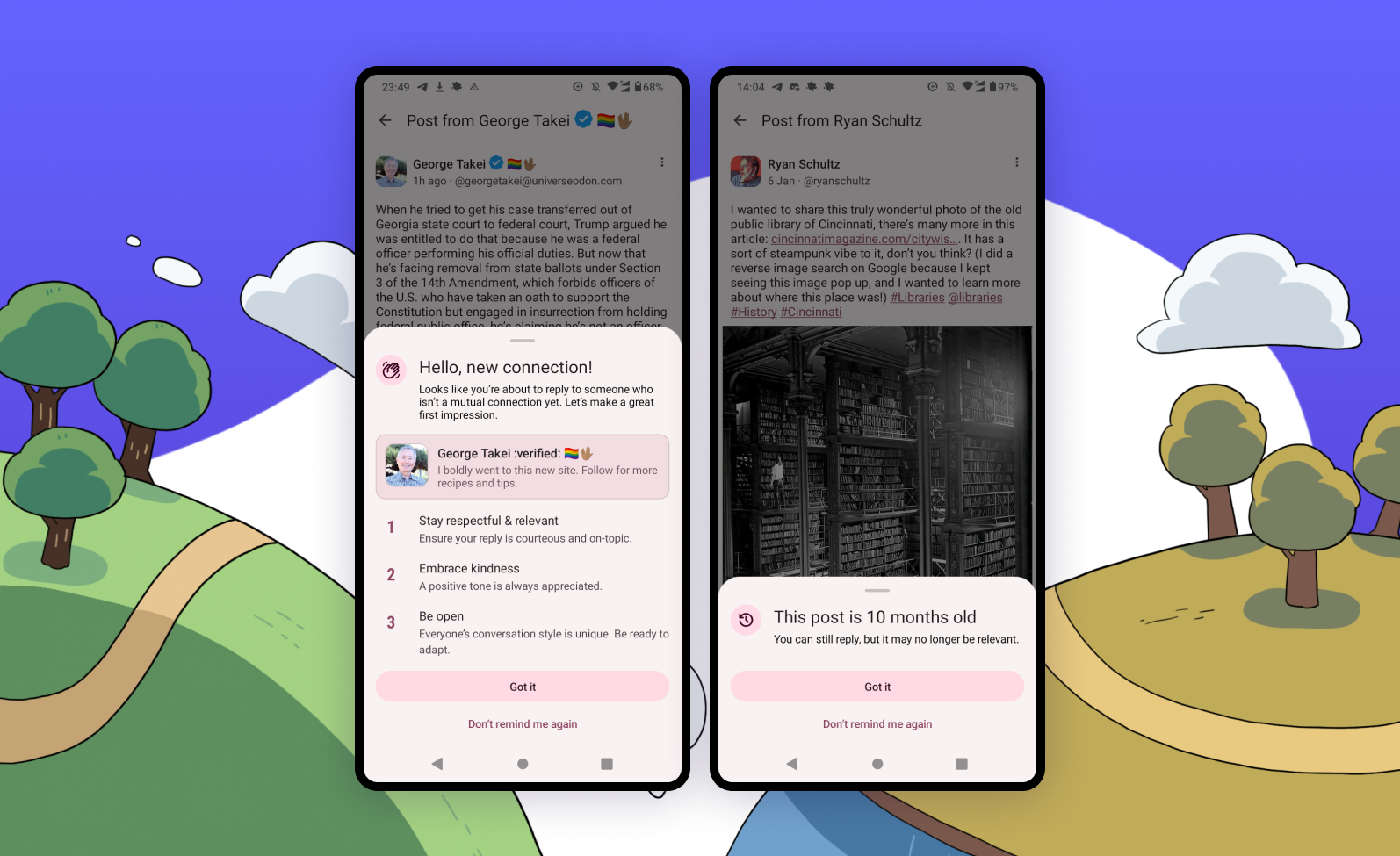 Mastodon thinks its new reply prompts will encourage better conversations