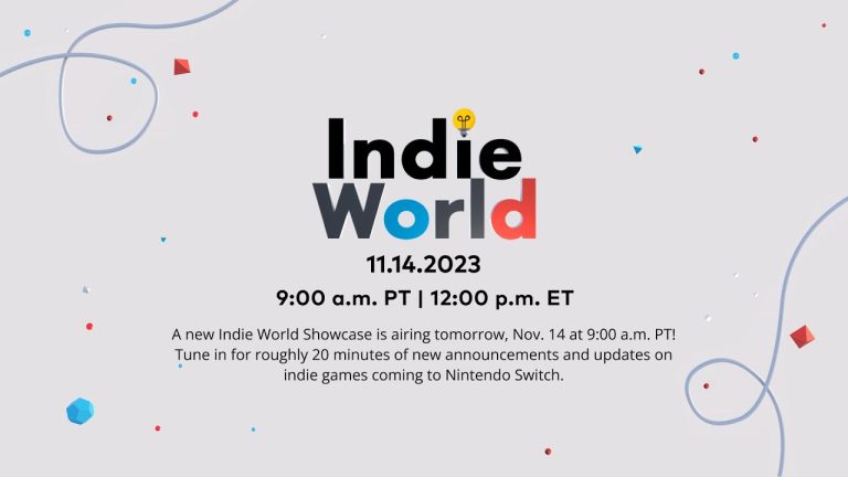 Nintendo Indie World event in November 2023