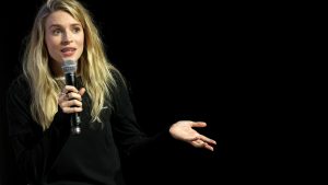 a murder at the end of the world Brit Marling