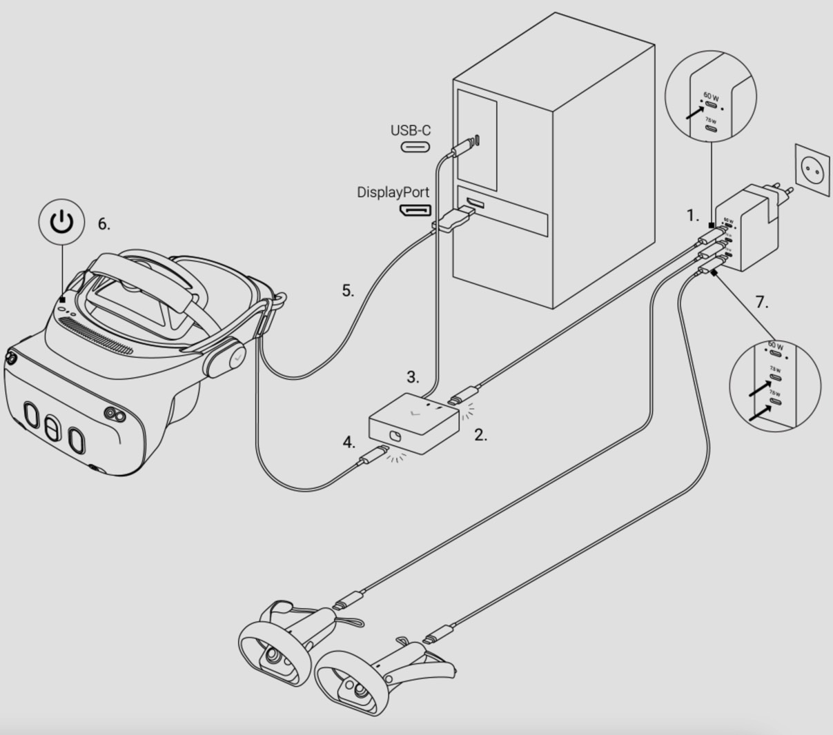 Setting up the Varjo XR-4 mixed reality headset.