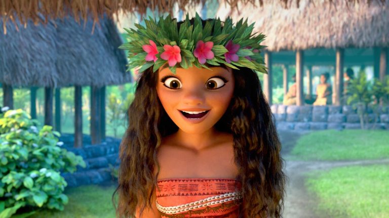 Auliʻi Cravalho as Moana.