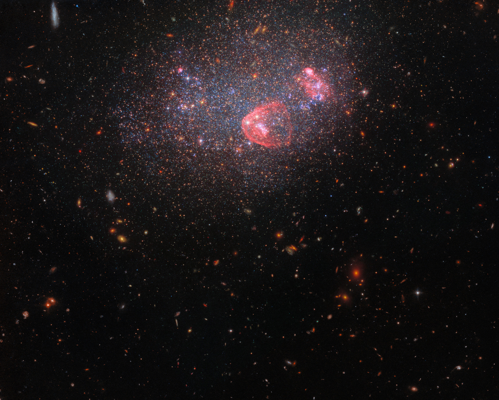 holiday globe of stars, Hubble image