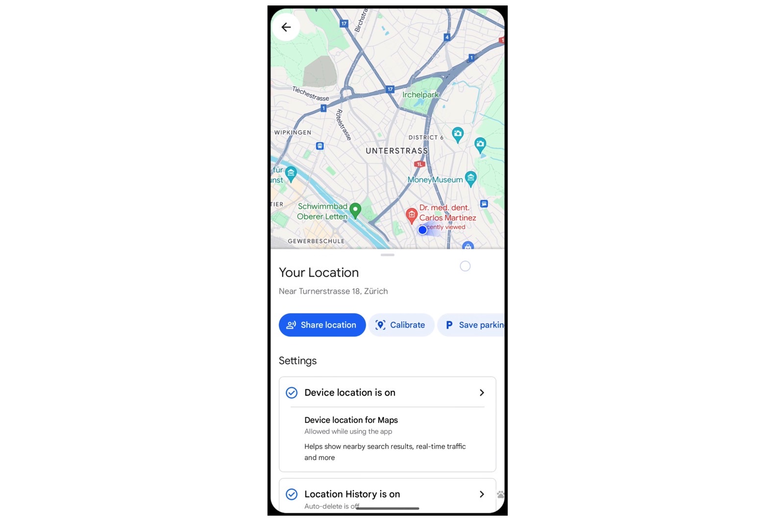 Google Maps will allow you to quickly delete photos and history