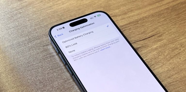 iPhone 15 Pro Optimized Battery Charging