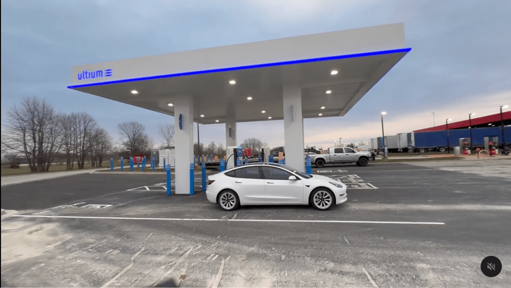 GM Ultium EV charging station
