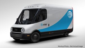 Rivian At&t van from Rivian