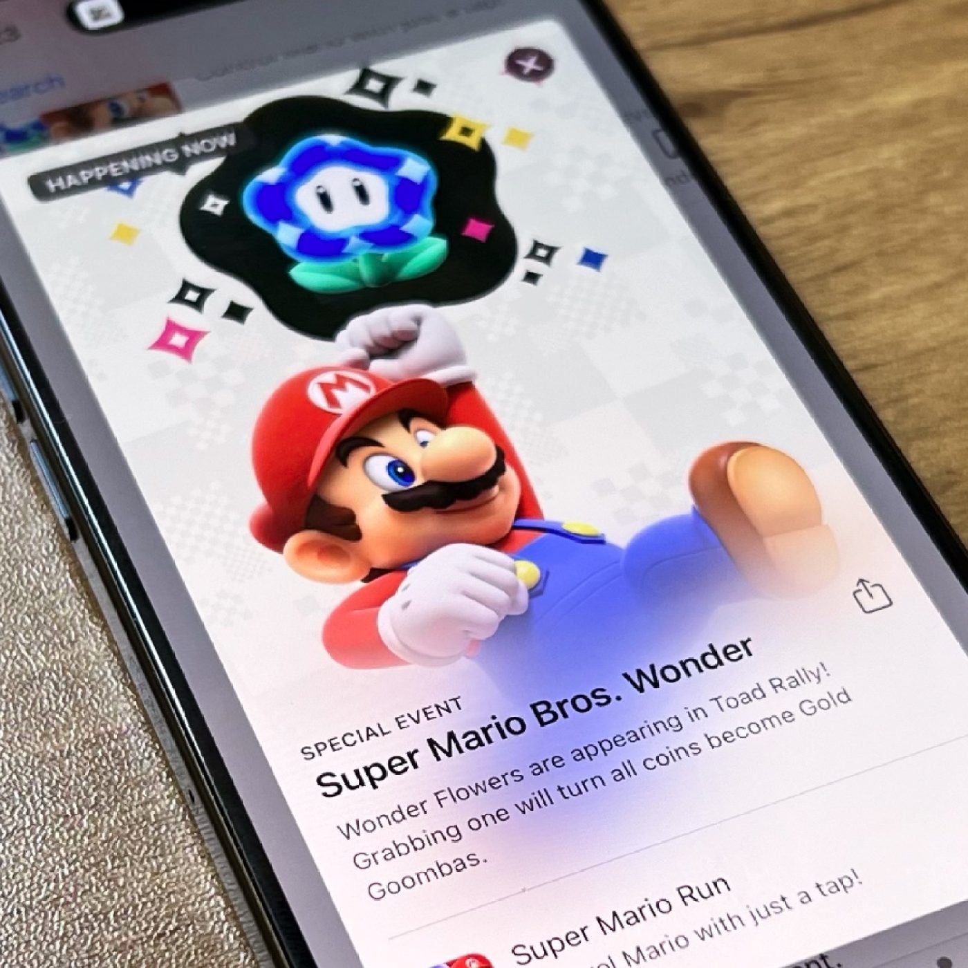 Super Mario Run celebrates Super Mario Bros. Wonder with free