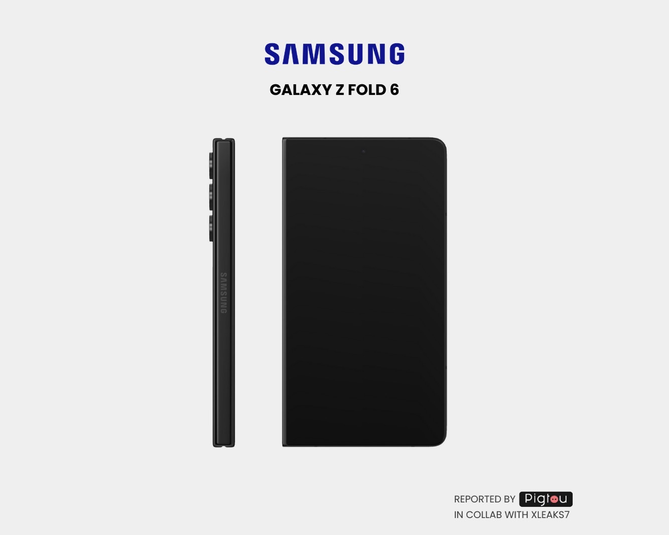 Galaxy Z Fold 6 design render based on Samsung patent shows a wider external display.