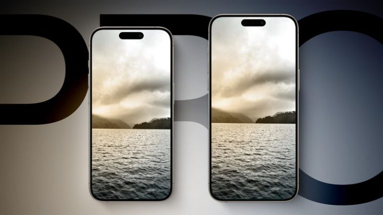 Front of the iPhone 16 Pro and Pro Max design mockups.