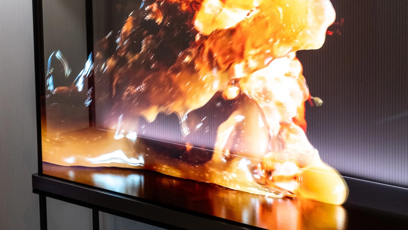 See LG's transparent TV