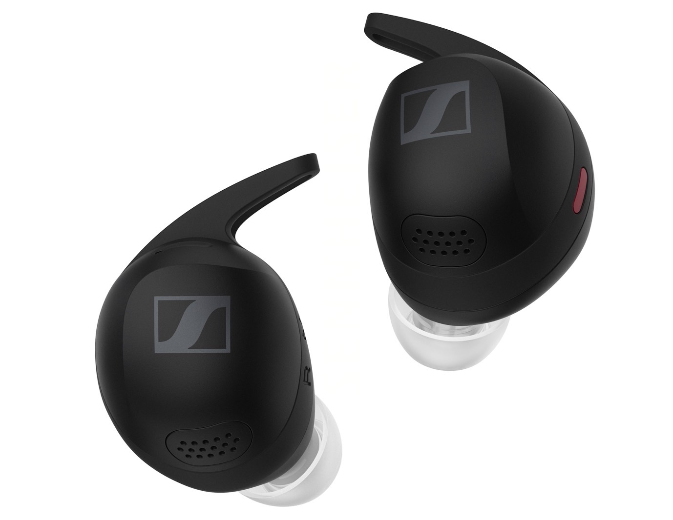 Sennheiser Momentum Sport earphones in Polar Black.