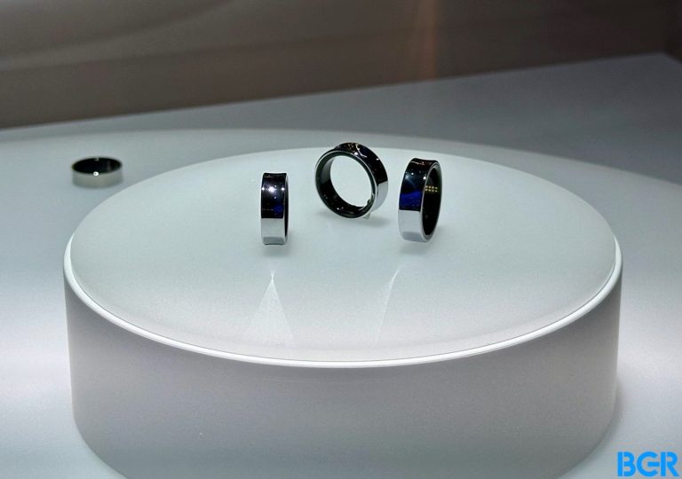 Samsung's Galaxy Ring, as seen at MWC 2024.