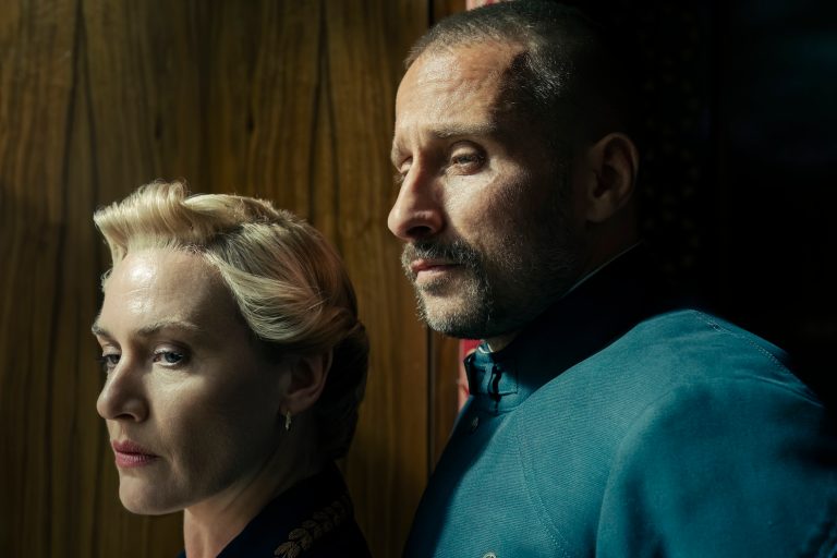 Kate Winslet and Matthias Schoenaerts in The Regime