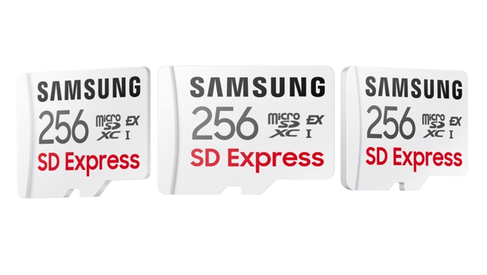 The new 256GB Samung SD Express microSD card.