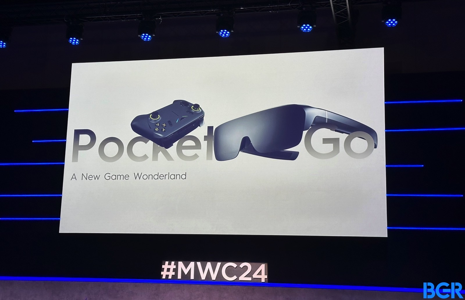 Tecno Pocket Go AR Windows 11 gaming system announced at MWC 2024.