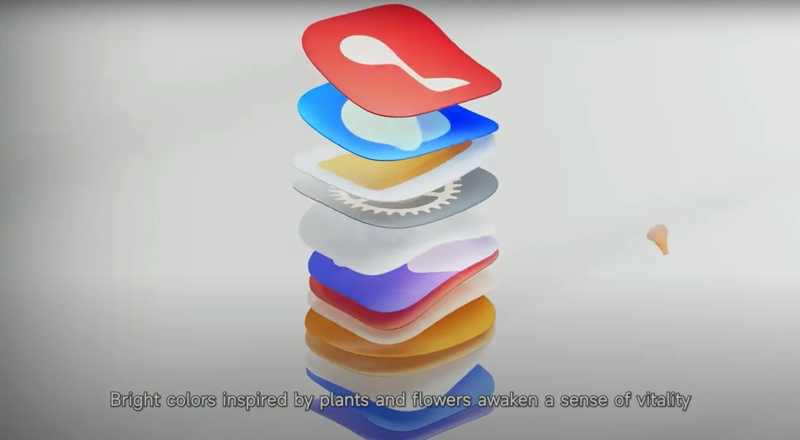 App icon colors shown in a Xiaomi promo video for HyperOS.