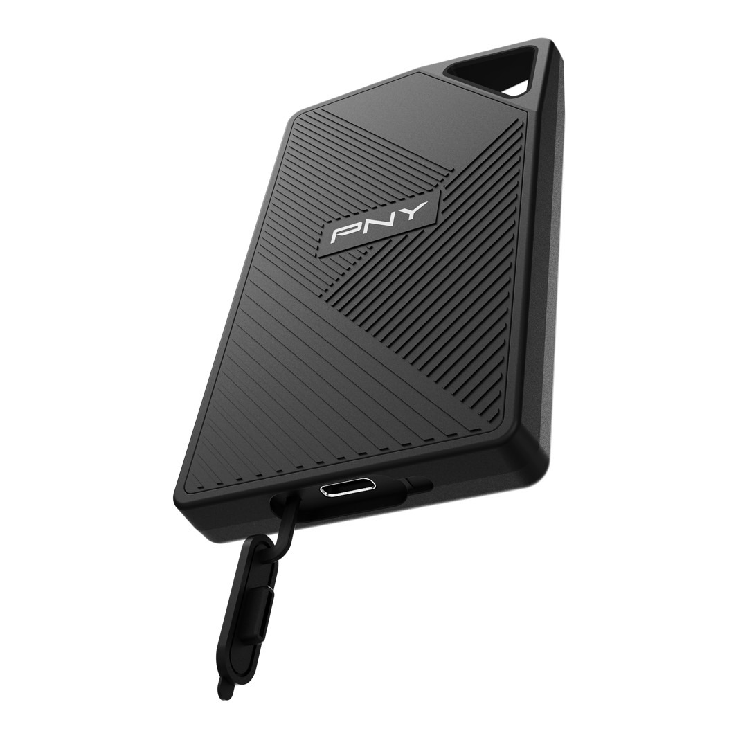 PNY RP60 Portable SSD: USB-C port detail.