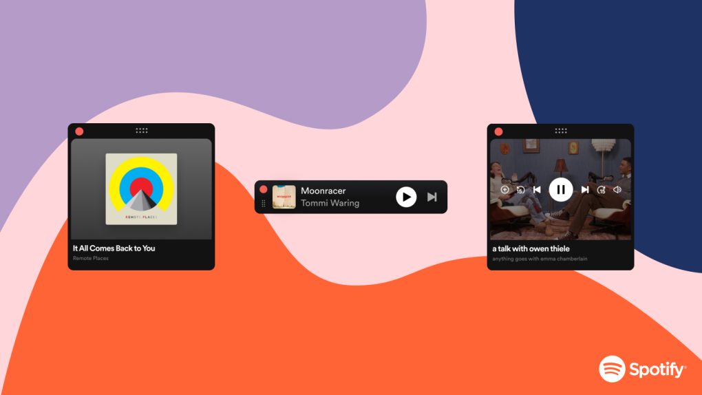 Spotify's desktop miniplayer