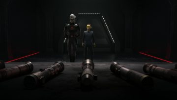 Grand Inquisitor and Barriss Offee in Star Wars: Tales of the Empire.