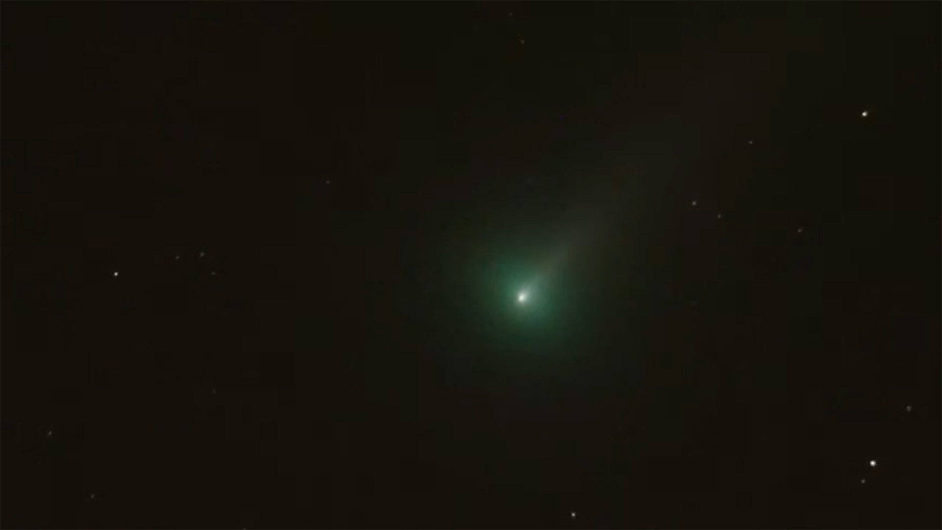 devil comet soaring through night sky