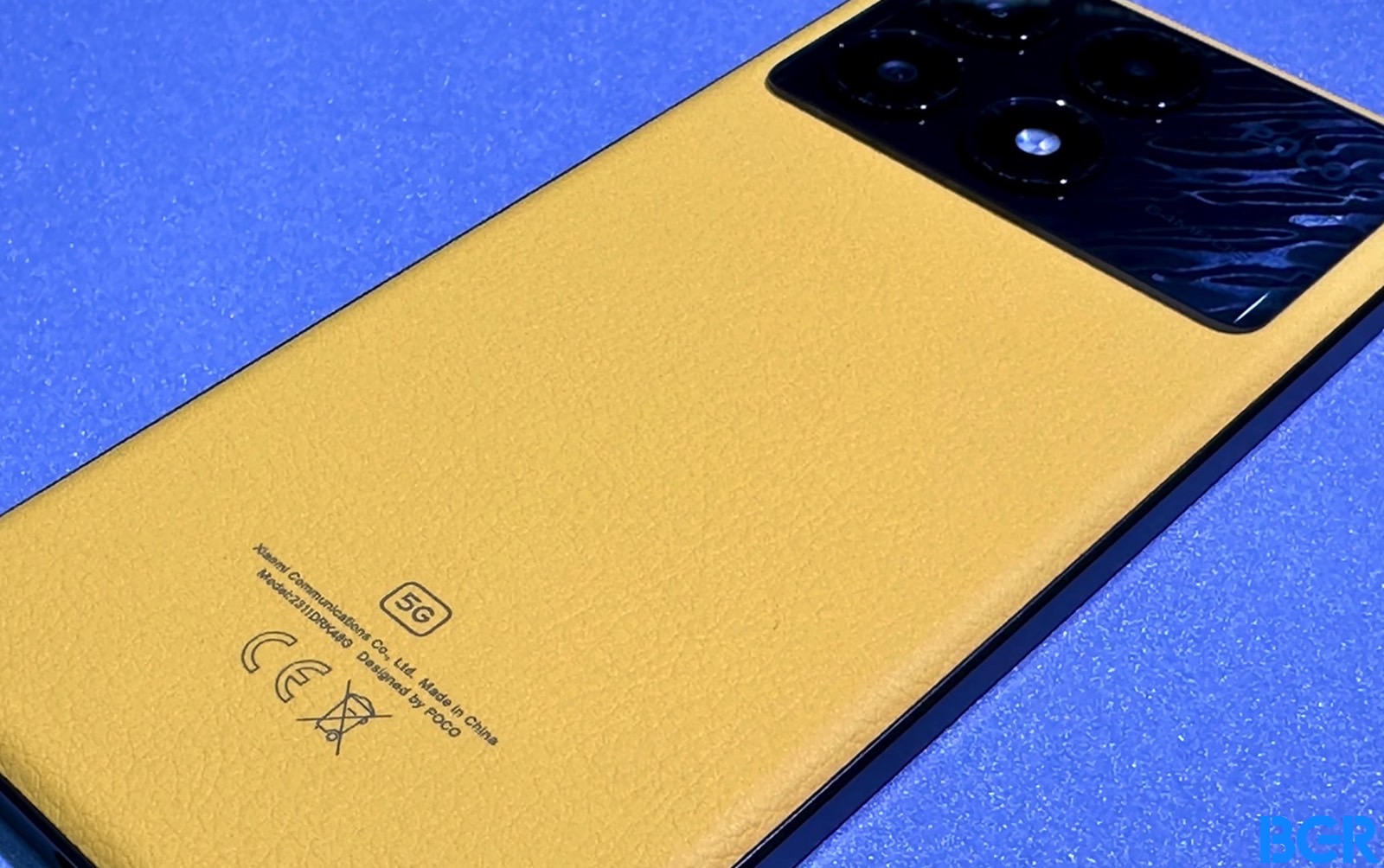 Poco X6 Pro: The yellow version features a vegan panel.