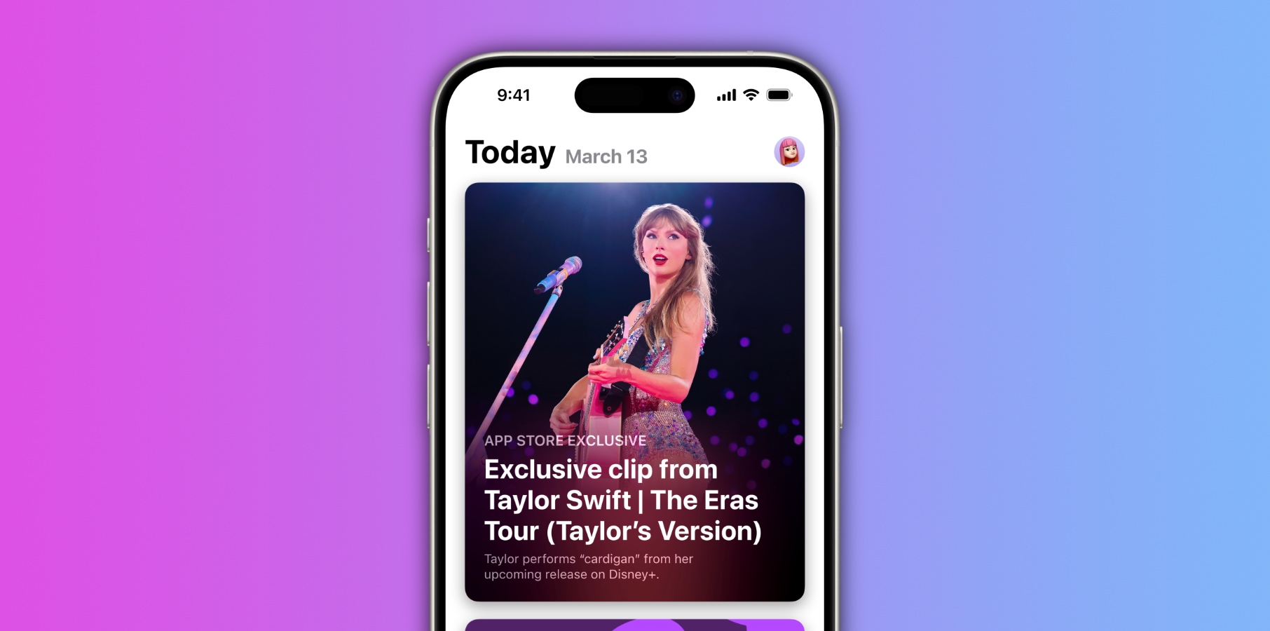 App Store previews Taylor Swift’s clip of The Eras Tour film