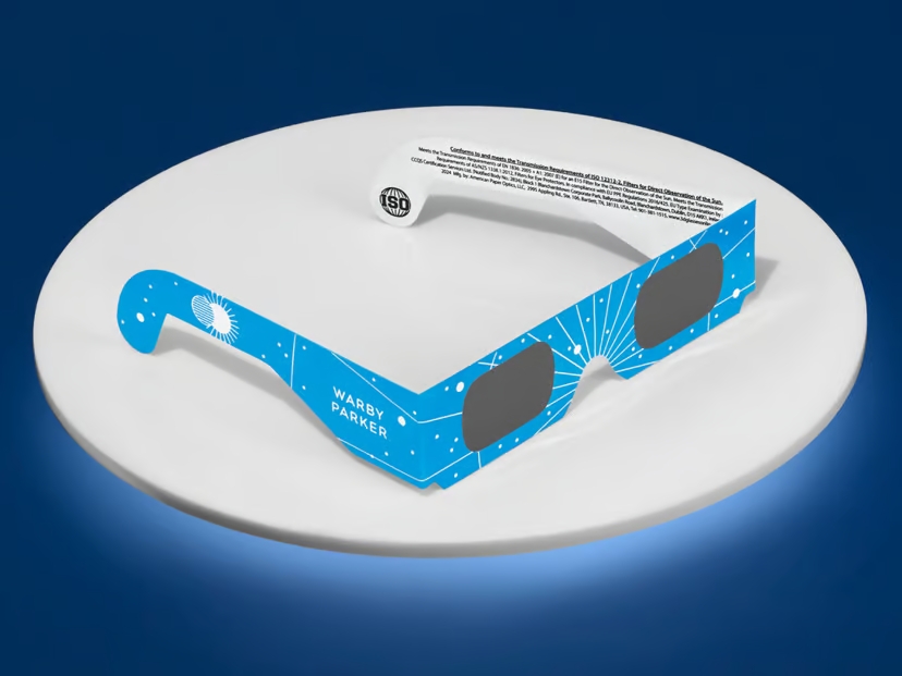 Free solar eclipse glasses being offered by Warby Parker