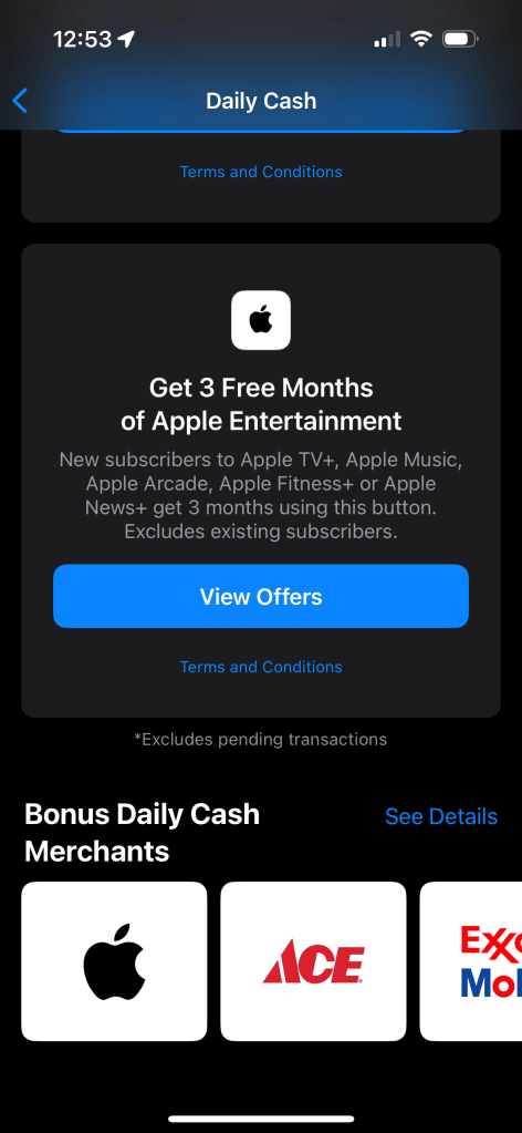 apple card travel offer