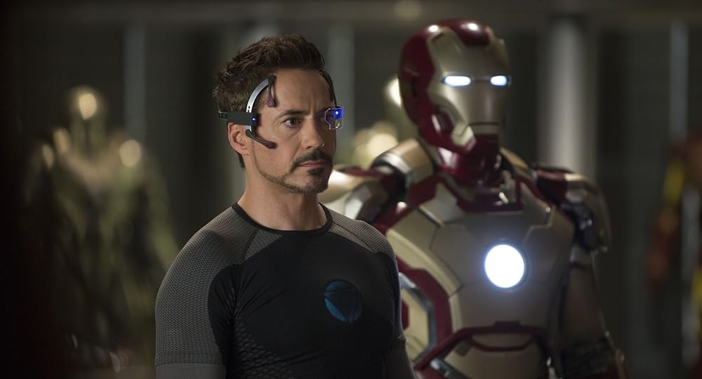 Robert Downey Jr. as Iron Man.