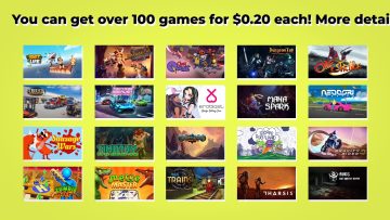 QubicGames Switch sale: Games are 20 cents each.