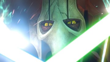 General Grievous in a scene from Star Wars: Tales of the Empire.