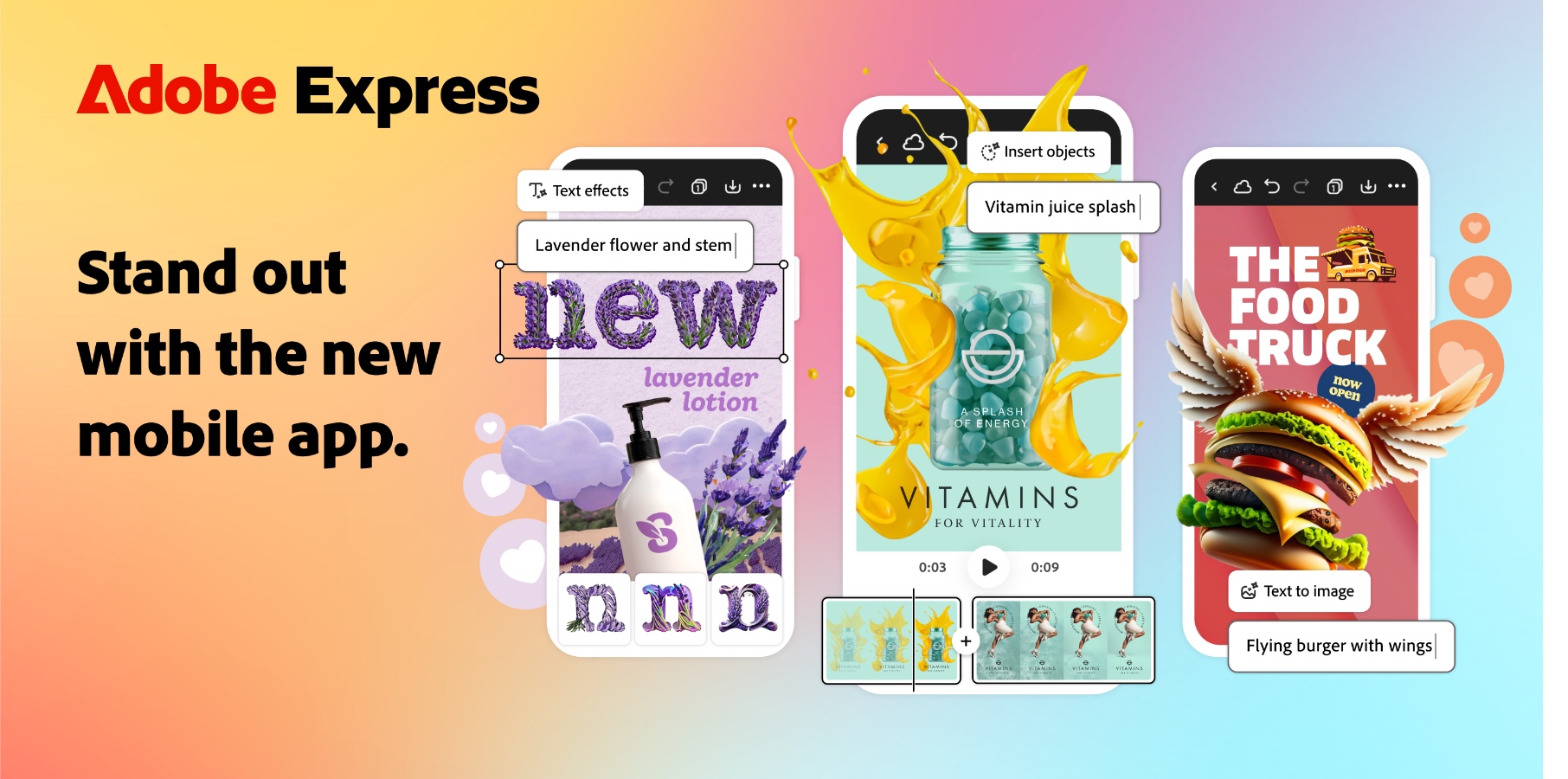 Revamped Adobe Express mobile app now available with Firefly generative AI tools