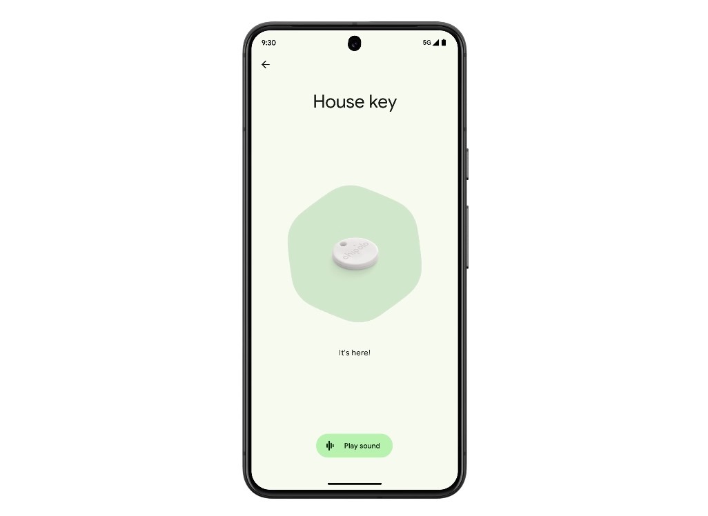 You can use Find My Device to locate tracked items at home.