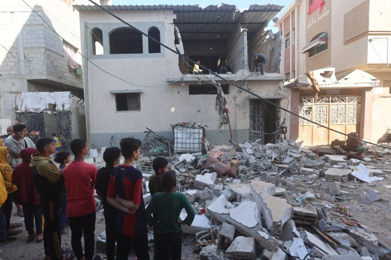 Aftermath of Israeli attack on Gaza