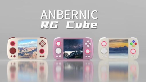 Anbernic's RG Cube retro handheld.