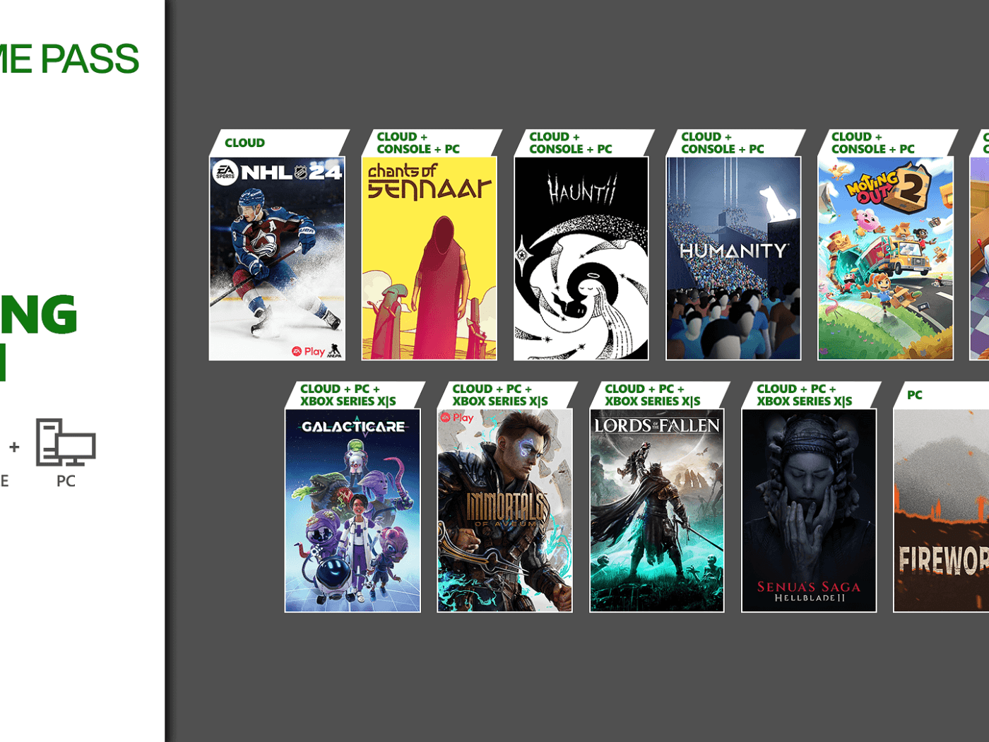 First wave of Games coming to Xbox Game Pass in January 2024 r🍻