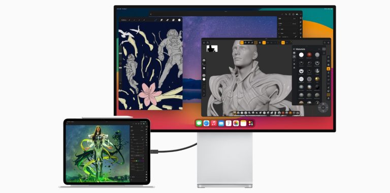 The M4 iPad Pro connected to an external display.