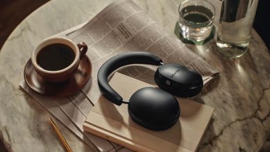Sonos Ace wireless headphones in black.