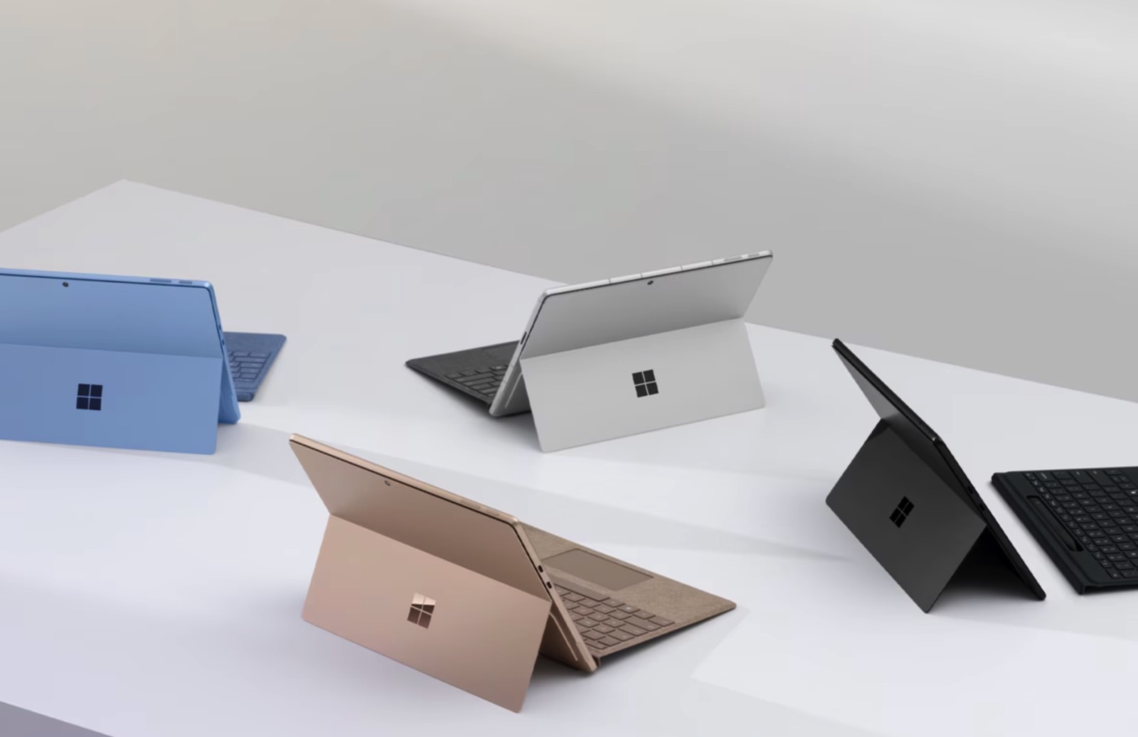 Microsoft Surface Pro 11 color options.