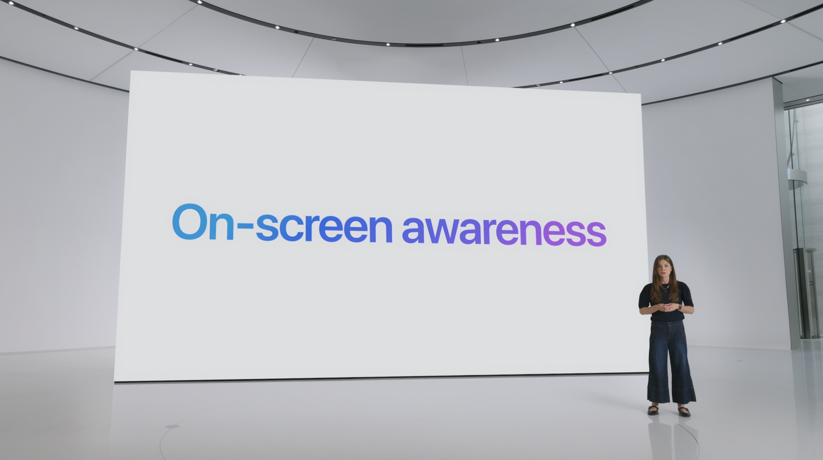 Apple Intelligence will have access to the contents of your screen.